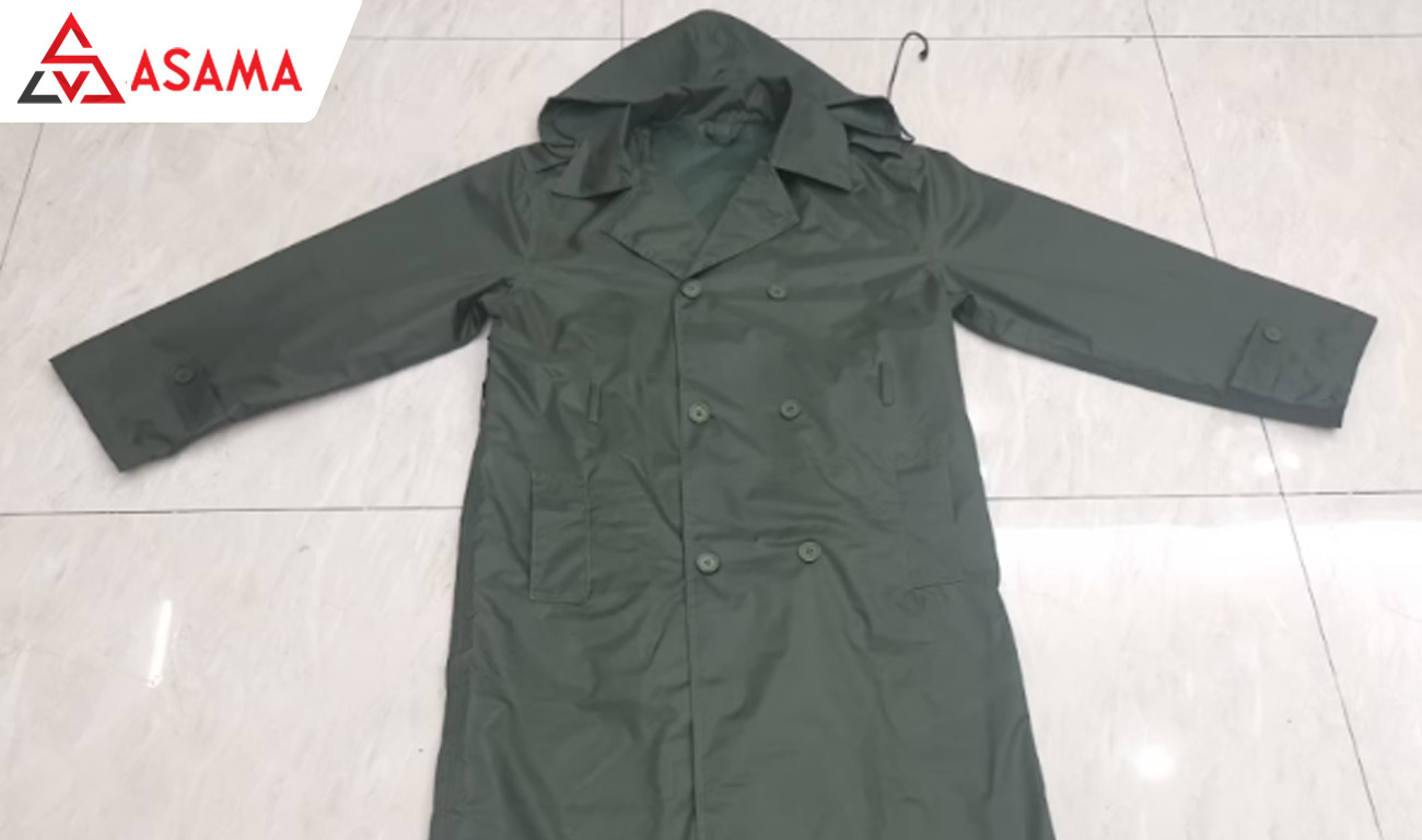 Áo mưa măng tô in logo