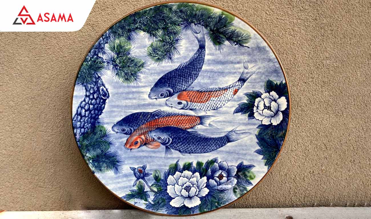 Đĩa sứ trưng bày nghệ thuật