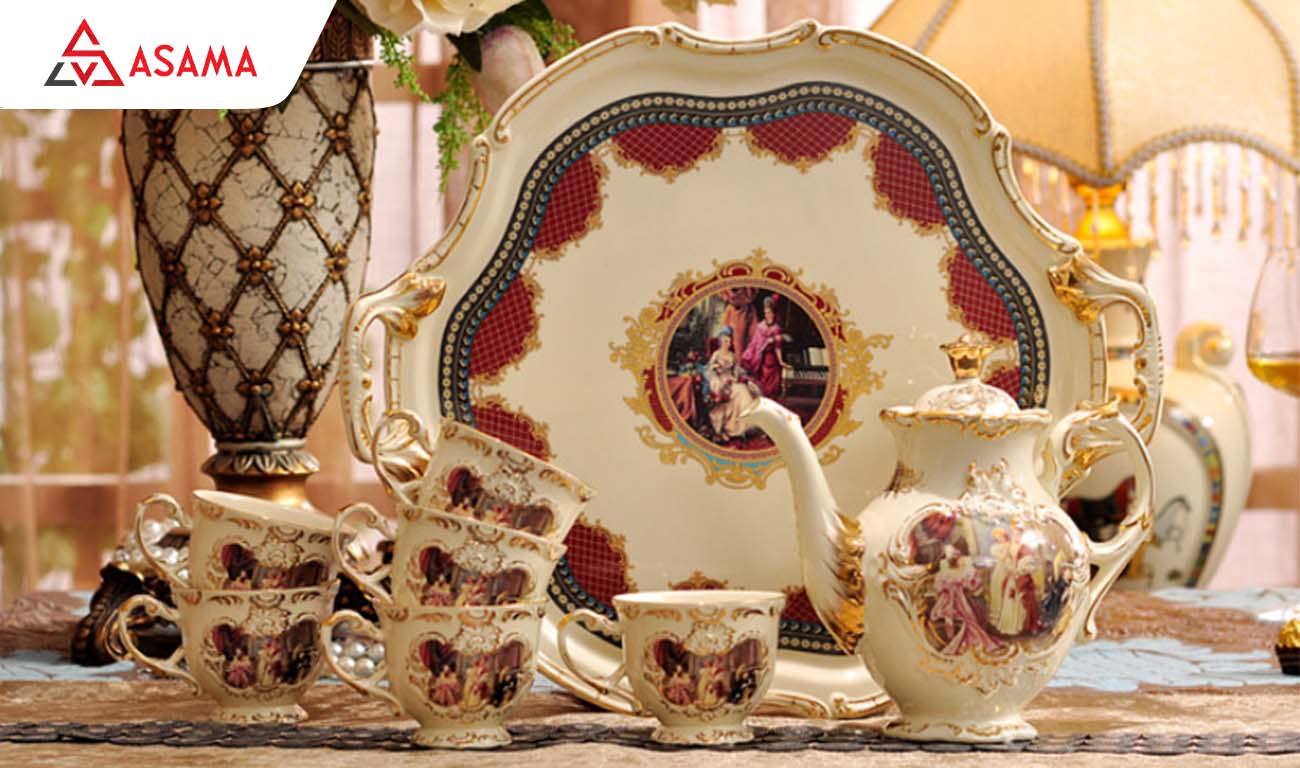 Tặng bộ tách trà