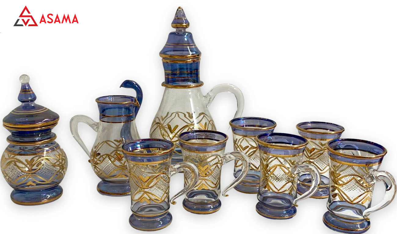 Bộ ly thủy tinh quà tặng kèm bình trà mẫu đẹp