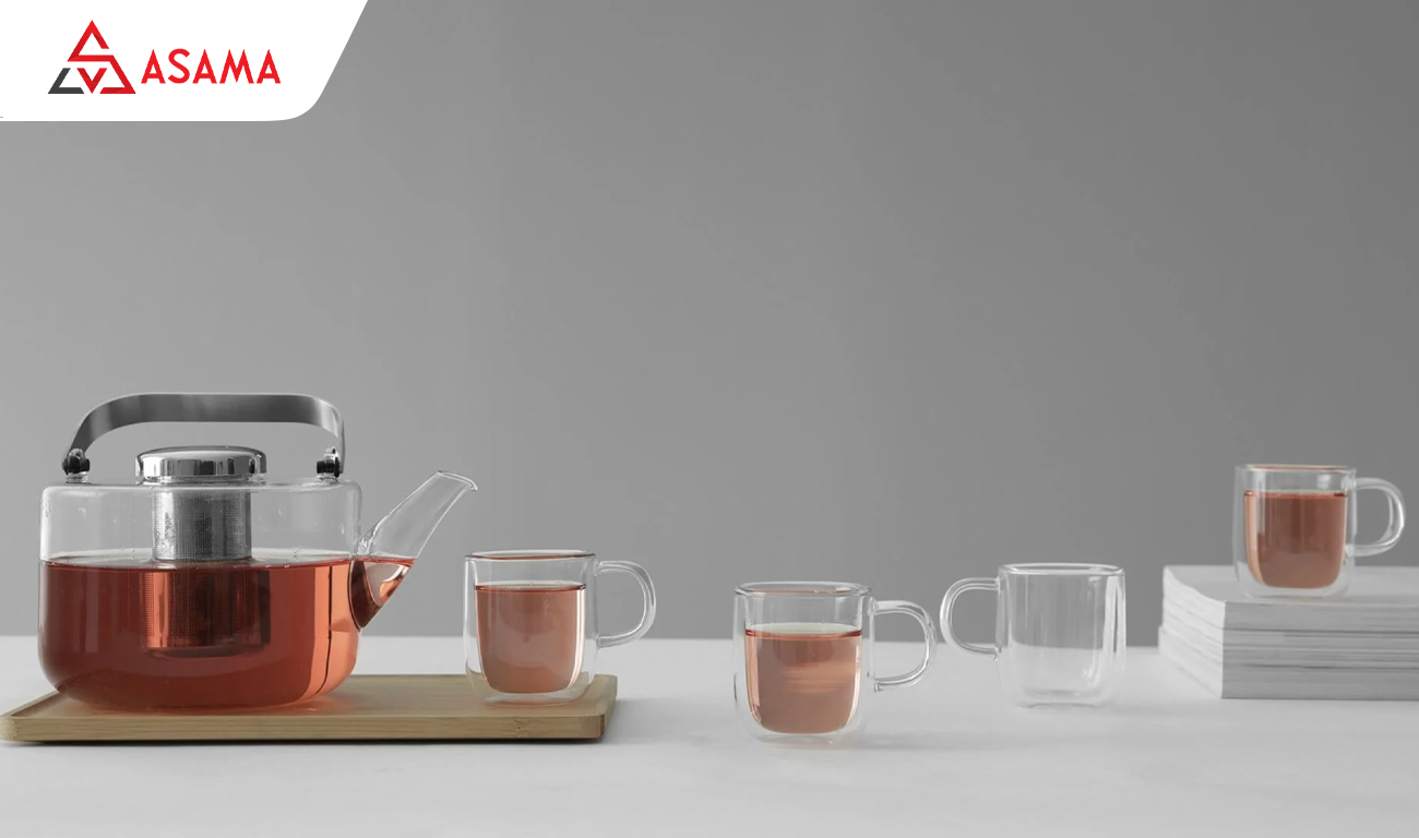 Bình ly thủy tinh hai lớp cách nhiệt