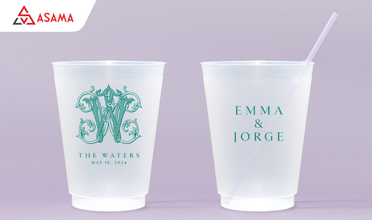 Ly nhựa cao cấp in logo thương hiệu