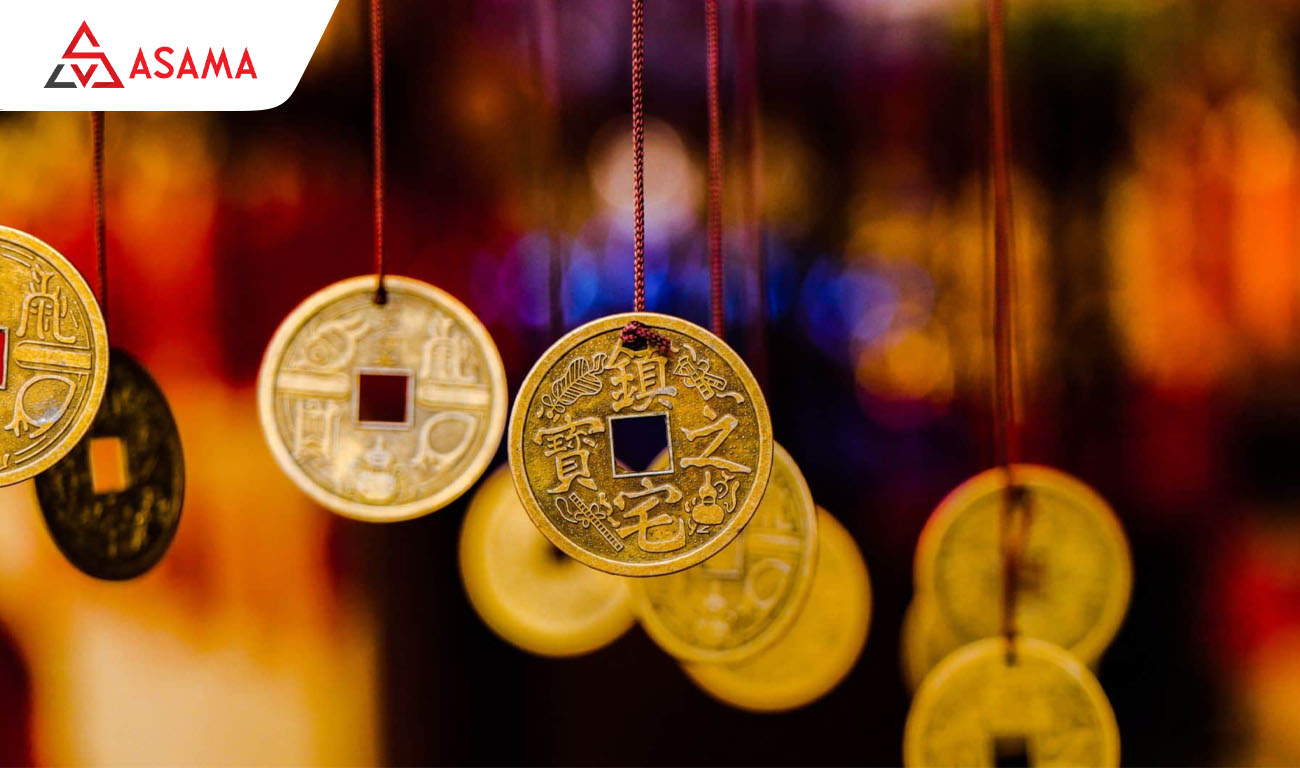 Đồng xu tiền món quà đầu năm phong thuỷ