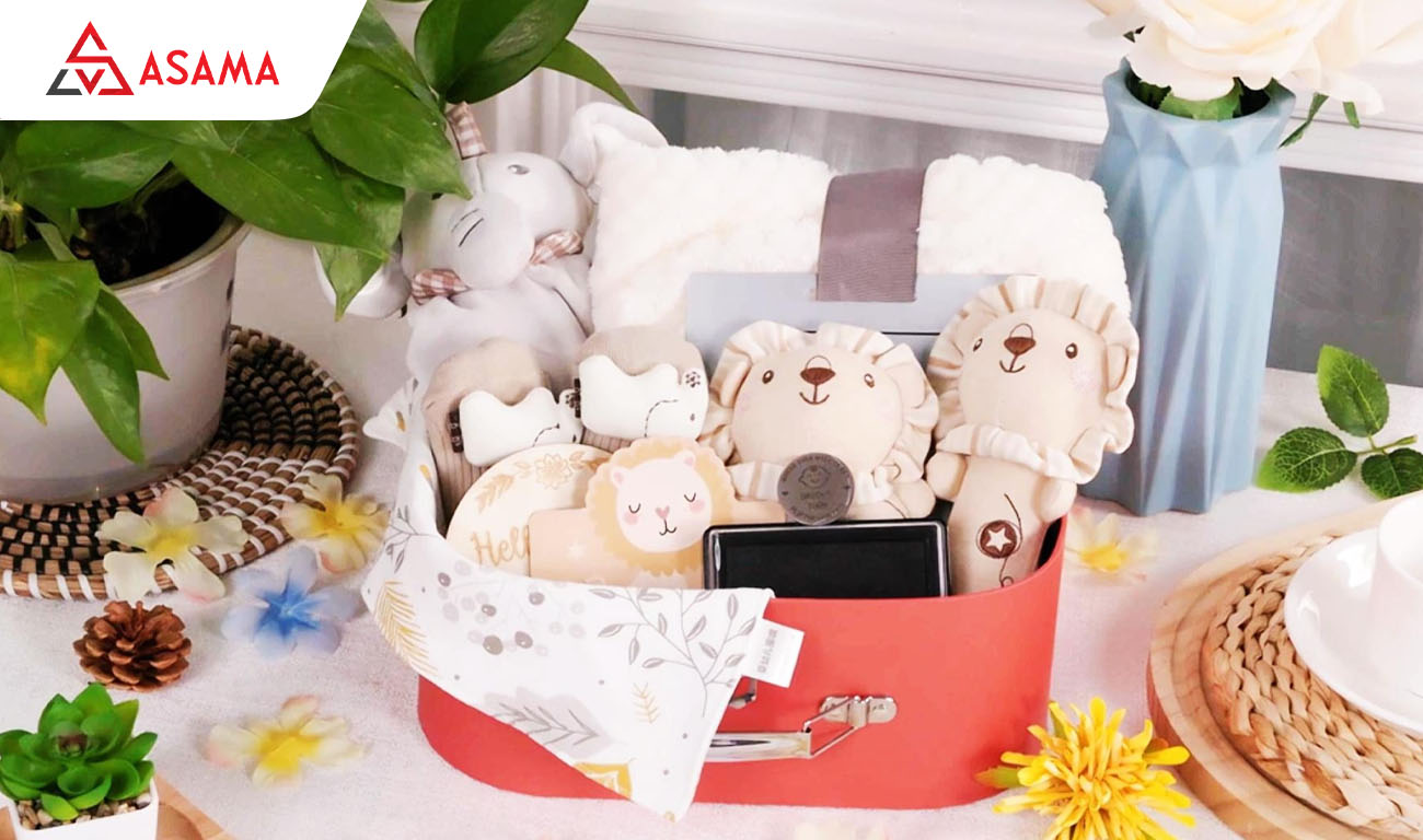 Quà tặng đầy tháng bé gái theo set cao cấp