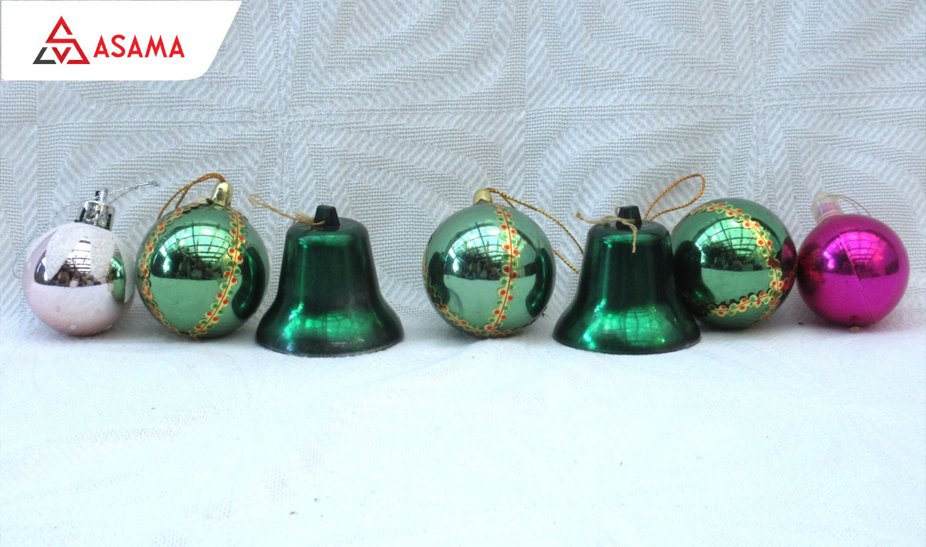 Quả châu noel nhựa