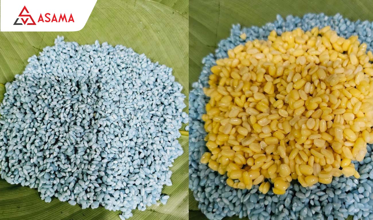 Cách làm bánh chưng hoa đậu biếc đúng màu, chuẩn vị