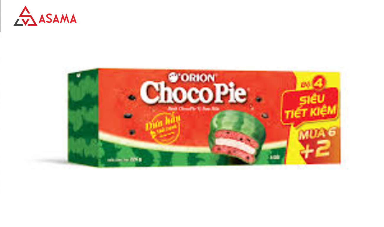 Bánh kẹo Tết Chocopie vị dưa hấu độc lạ