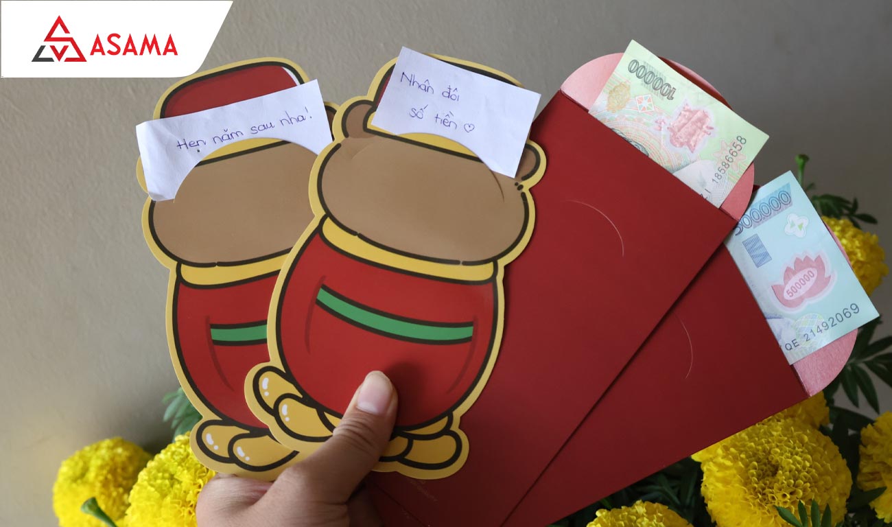 Bao lì xì đẹp dành cho bé ngày Tết