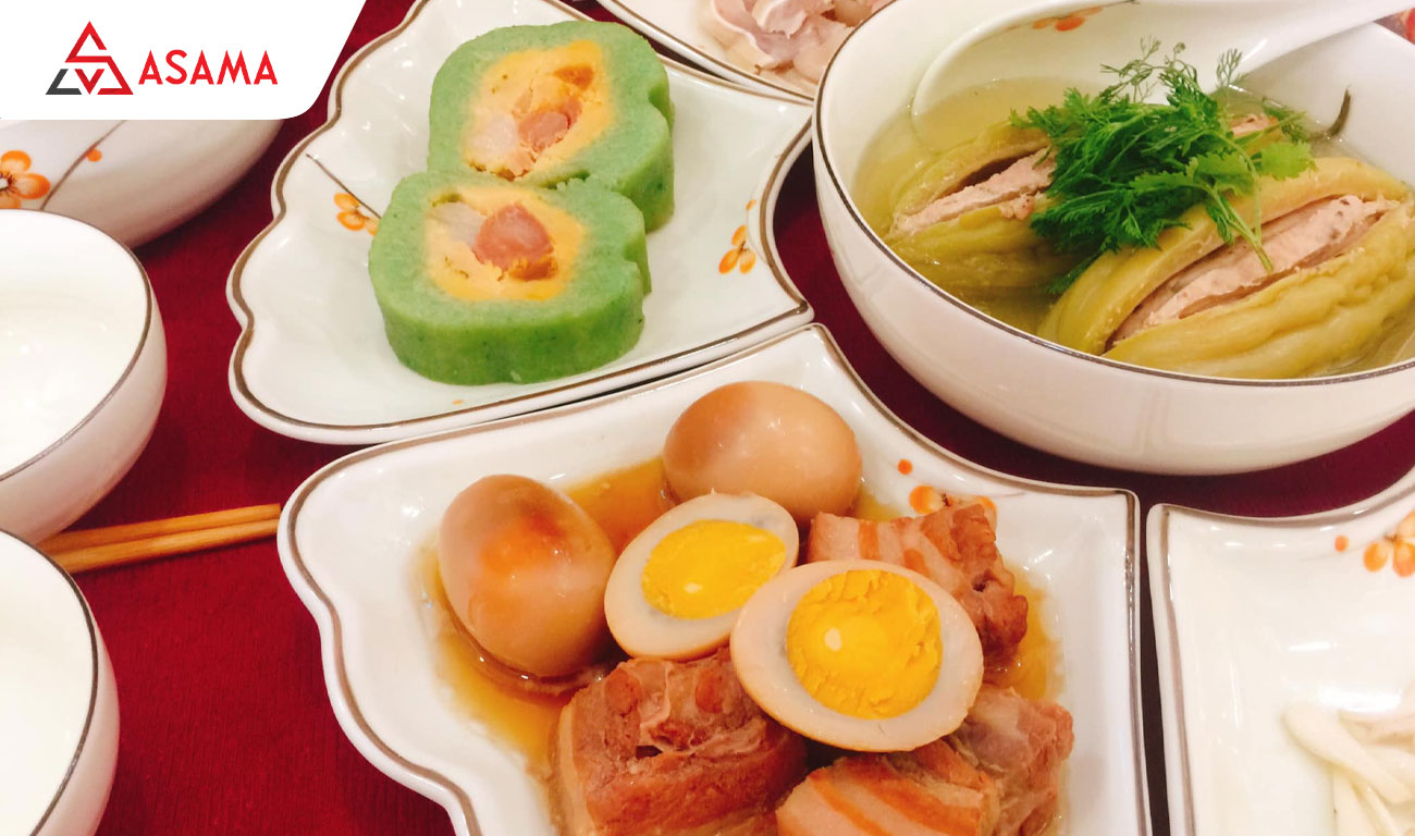 Mâm cúng giao thừa trong nhà ở miền Nam