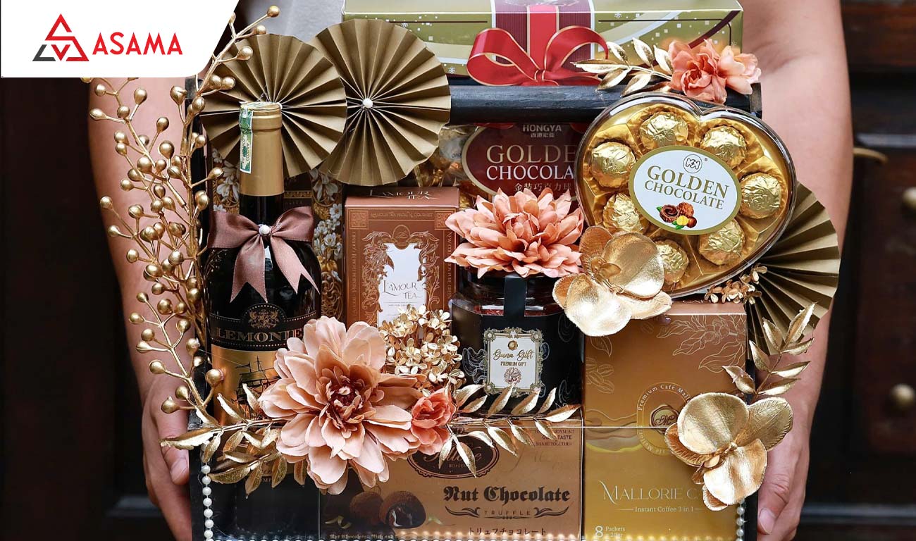 Giỏ quà Tết bánh kẹo cao cấp