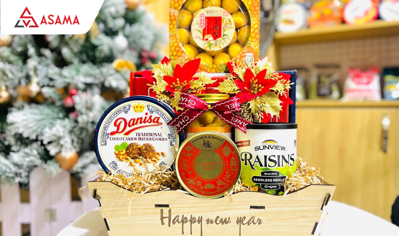 Giỏ quà Tết biếu người cao tuổi