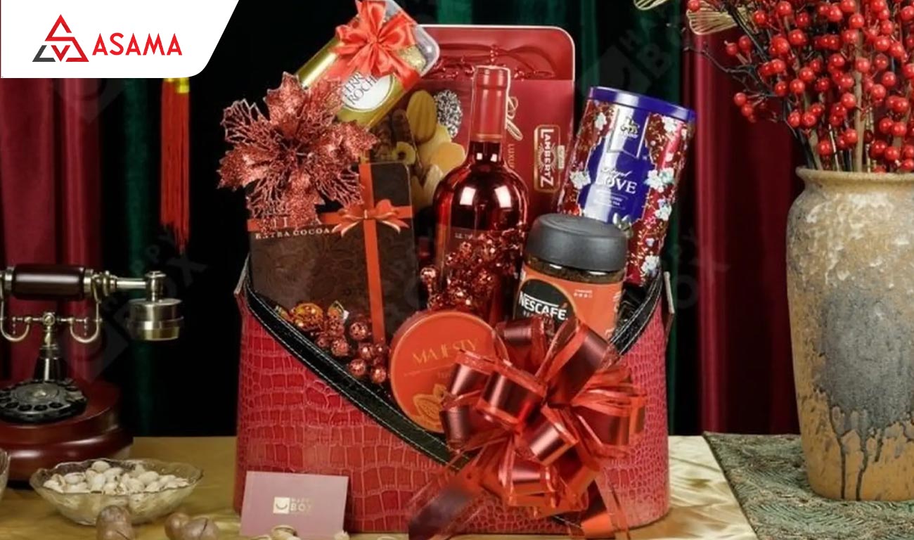 Giỏ quà Tết sang trọng tặng sếp, đối tác