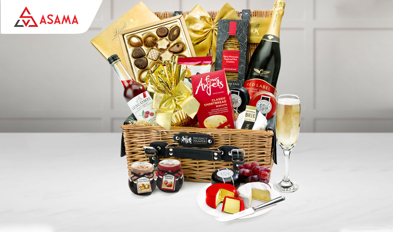 Giỏ quà Tết đẹp, sang trọng