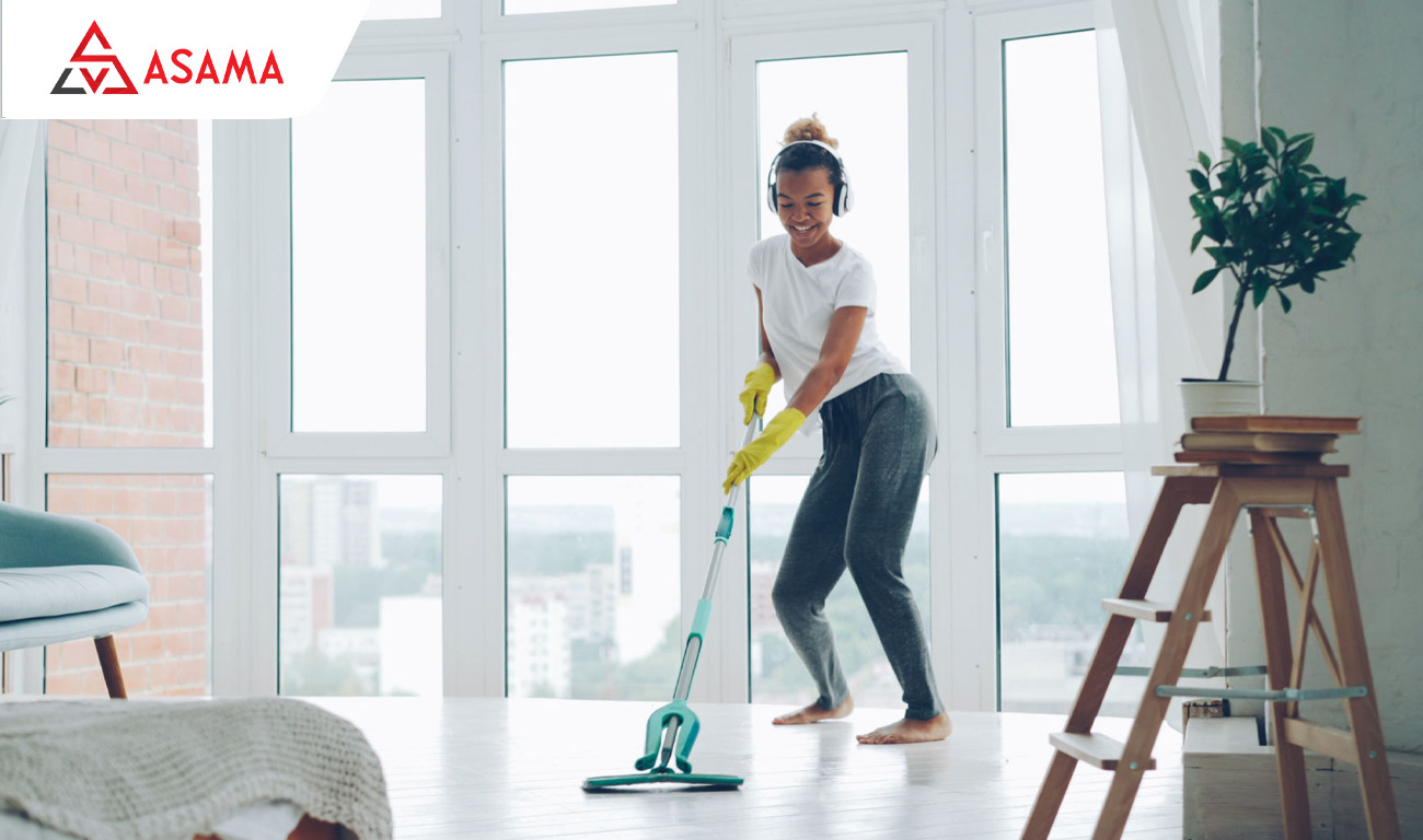 Dọn dẹp nhà cửa sạch sẽ mùng 5 Tết