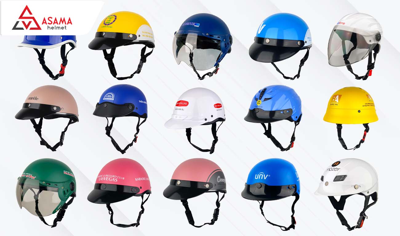 Quà tặng mùng 2 Tết mẹ: Nón Bảo Hiểm In Logo