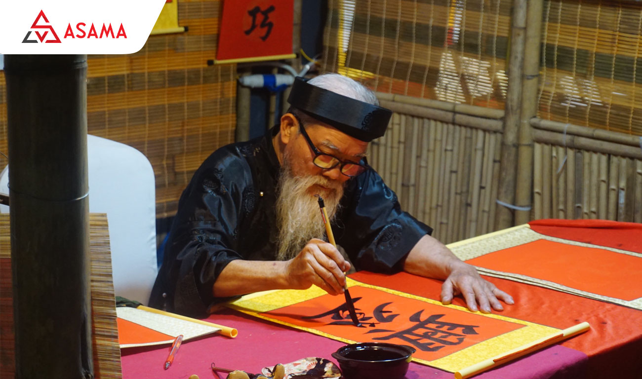 Câu đối thư pháp tết chúc thọ Ông Bà, Cha Mẹ